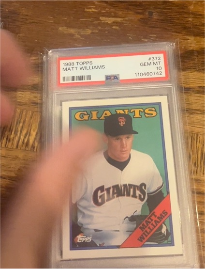 1988 Topps #372 Matt Williams — front