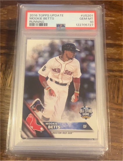 2016 Topps Update #US201 Mookie Betts — front
