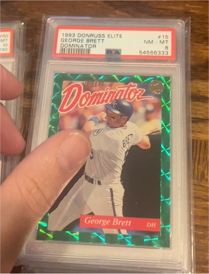 1993 Donruss Elite #15 George Brett Dominator — front