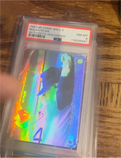1991 Upper Deck Comic Ball 2 #2 Nolan Ryan W/Tweety-Hologram — front