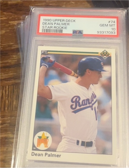 1990 Upper Deck #74 Dean Palmer — front
