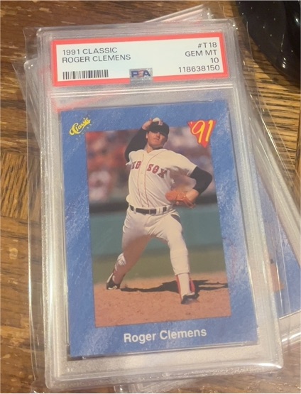 1991 Classic #T18 Roger Clemens — front