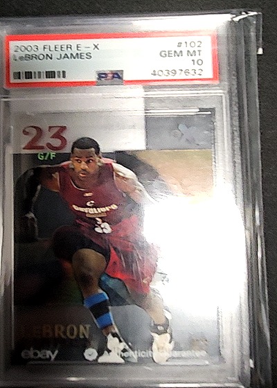2003 Fleer E-X #102 LeBron James — front