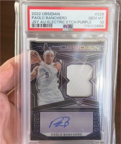 2022 Panini Obsidian #226 Paolo Banchero — front