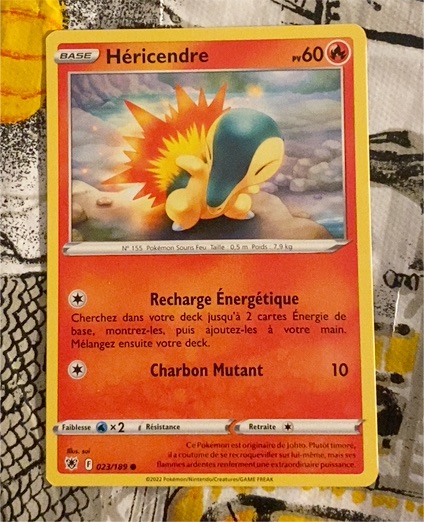 2022 Pokémon Astral Radiance #023 Héricendre — front