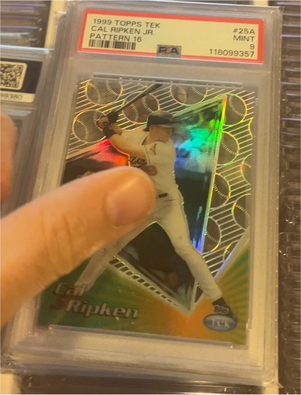 1999 Topps Tek #25A Cal Ripken Jr. Pattern 16 — front