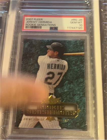 2007 Fleer #RS-JH Jeremy Hermida Rookie Sensations — front