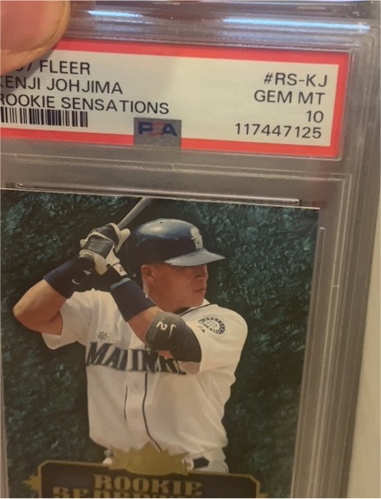1997 Fleer #RS-KJ Kenji Johjima Rookie Sensations — front