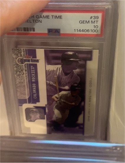 2001 Fleer Game Time #39 Todd Helton — front