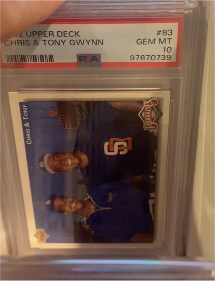 1992 Upper Deck #83 Chris Gwynn & Tony Gwynn — front