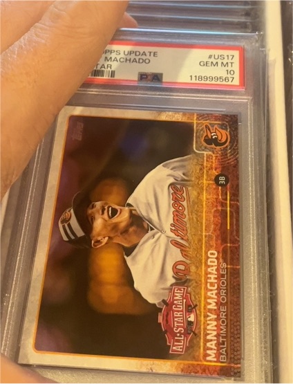 2015 Topps Update #US17 Manny Machado — front