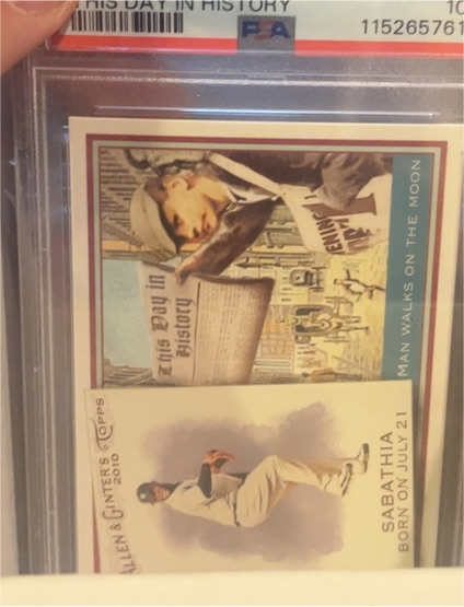 2010 Topps Allen & Ginter This Day in History #TDH20 CC Sabathia — front