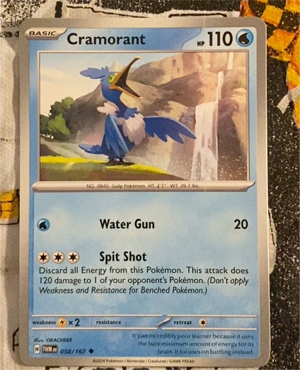 2024 Pokémon SV06: Twilight Masquerade #58 Cramorant — front