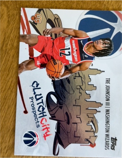 2025-26 Topps Clutch City Prospects #CC-7 Tre Johnson III — front