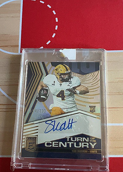2025 Donruss Elite Turn of the Century #Turn of the Century Omarion Hampton — front