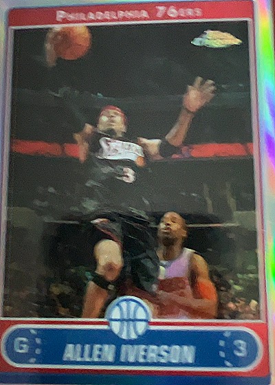 1996 Topps #1 Allen Iverson — front