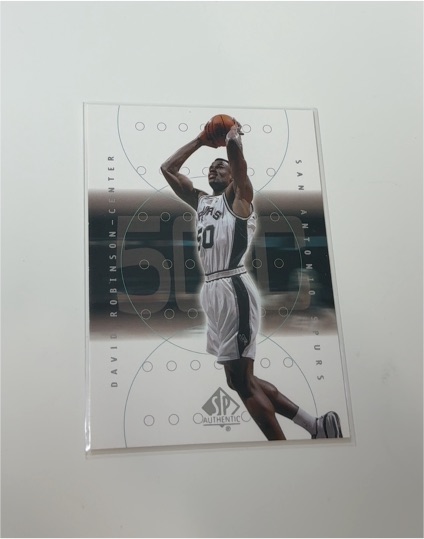 2000-01 Upper Deck SP Authentic #74 David Robinson — front