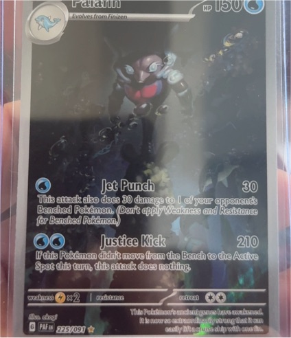 2024 Pokémon SV: Paldean Fates #225 Palafin Illustration Rare — front