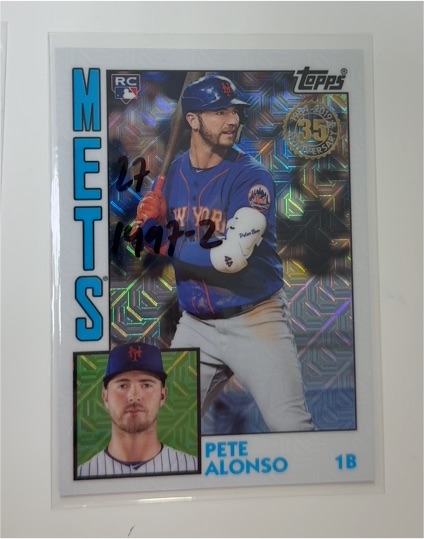 2019 Topps Update #T84U-24 Pete Alonso 1984 Silver Pack — front
