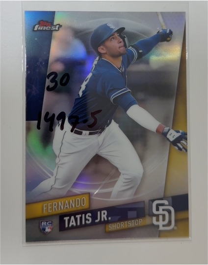 2019 Topps Finest #85 Fernando Tatis Jr. — front