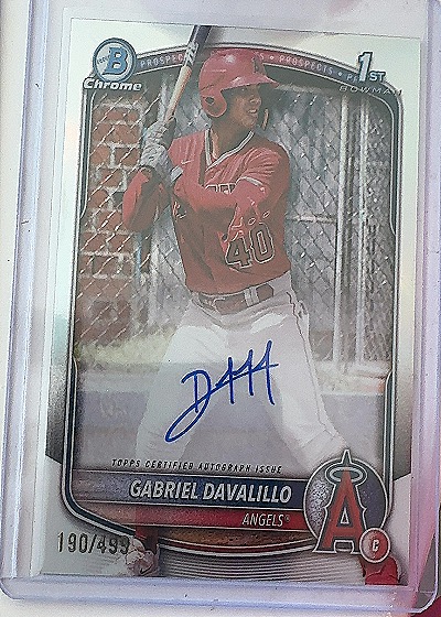 2025 Bowman Chrome #CPA-GD Gabriel Davalillo — front