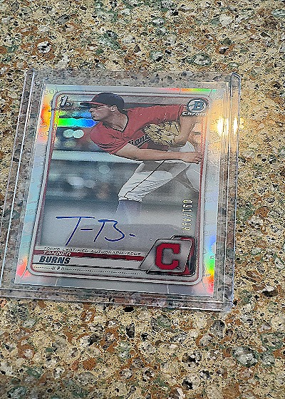 2020 Bowman Chrome Draft #BD115 Tanner Burns — front