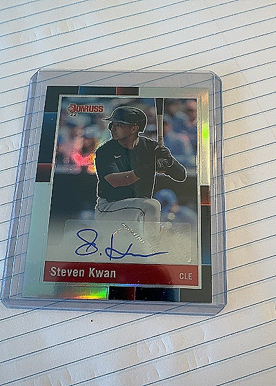 2022 Donruss Retro 1988 Signatures Steven Kwan #R88S-SK — front