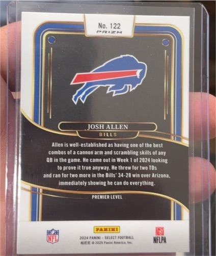 2024 Panini Select Premier Level #122 Josh Allen — front