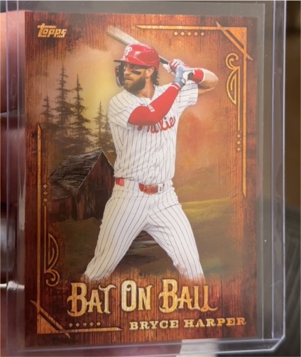 2025 Topps x Bob Ross: The Joy of Baseball #BOB-12 Bryce Harper — front
