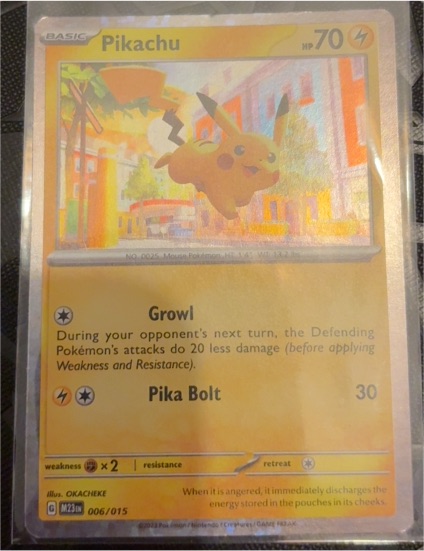 2023 Pokémon McDonald's Promo #006 Pikachu — front