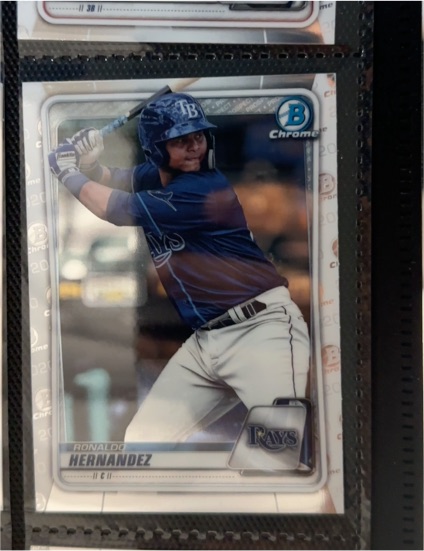 2020 Bowman Chrome Prospects #BCP-12 Ronaldo Hernandez — front