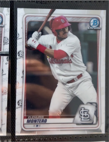 2020 Bowman Chrome #38 Elehuris Montero — front