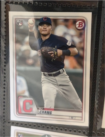 2020 Bowman #66 Yu Chang — front