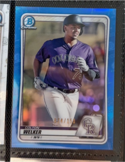 2020 Bowman Chrome Prospects #38 Colton Welker — front