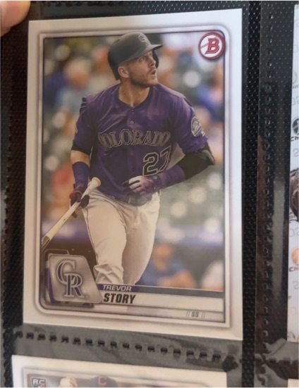 2020 Bowman #82 Trevor Story — front