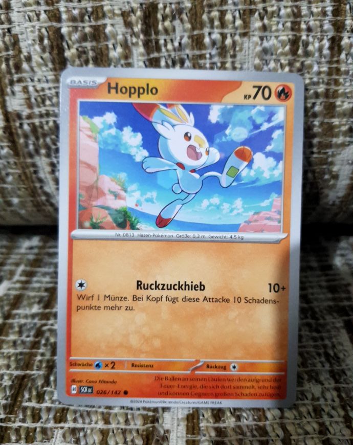 2024 Pokémon Stellar Crown #026 Hopplo — front