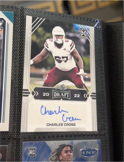2022 Leaf Draft #BA-CC1 Charles Cross — front