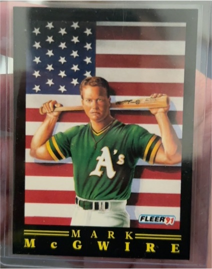 1991 Fleer #4 Mark McGwire Pro-Visions — front