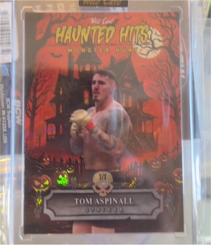 2025 Wild Card Haunted Hits Monster Hunt #HHH-TA Tom Aspinall — front