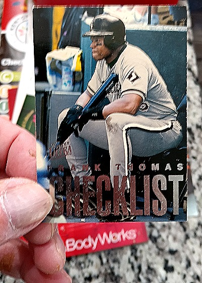 1997 Fleer Ultra #10 Frank Thomas Checklist — front