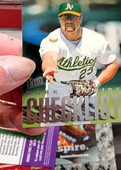 1997 Fleer Ultra #5 Mark McGwire Checklist — front