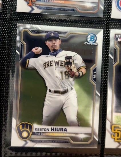 2021 Bowman Chrome #40 Keston Hiura — front