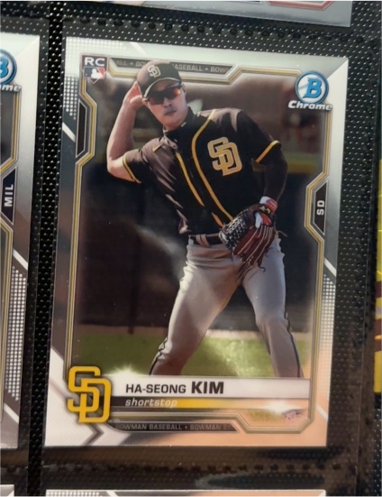 2021 Bowman Chrome #97 Ha-Seong Kim Rookie Card — front