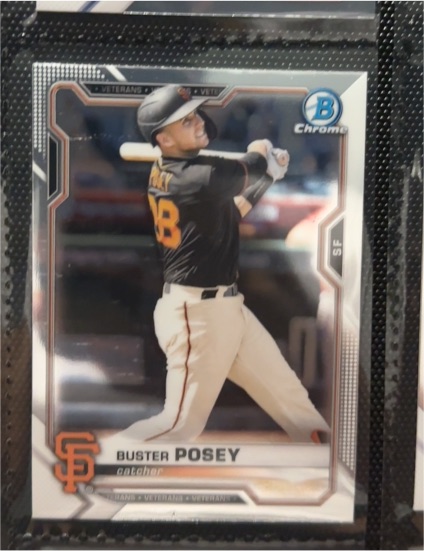 2021 Bowman Chrome #SF Buster Posey — front