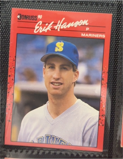 1990 Donruss #345 Erik Hanson — front