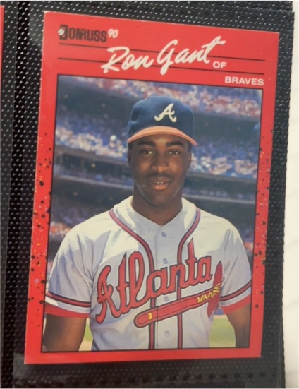 1990 Donruss #475 Ron Gant — front