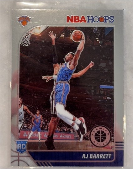2019-20 Panini NBA Hoops Premium Stock #201 RJ Barrett — front