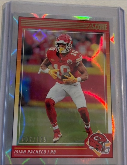 2024 Panini Score #138 Isiah Pacheco — front