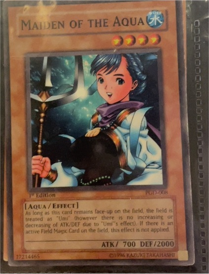 Yu-Gi-Oh! Maiden of the Aqua PGD-008 Pharaonic Guardian 1st Edition — front