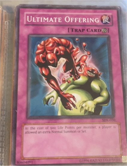 1996 Yu-Gi-Oh! SDK-050 Ultimate Offering — front